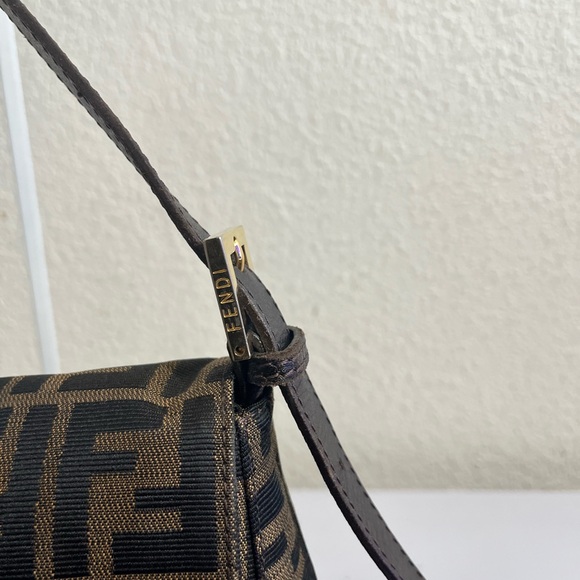 Fendi  Zucca Mama Baguette Shoulder Bag with Gold Buckle - Picture 15 of 16